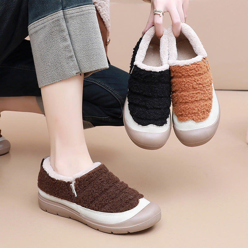 Martha-Astrid | Women's Fleece-Lined Slip-On Slippers