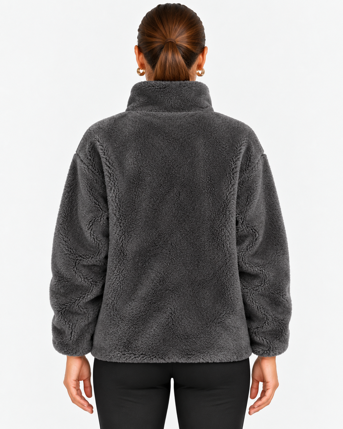 Regina-Ivy | Women's Fluffy Faux Fur High-Collar Coat