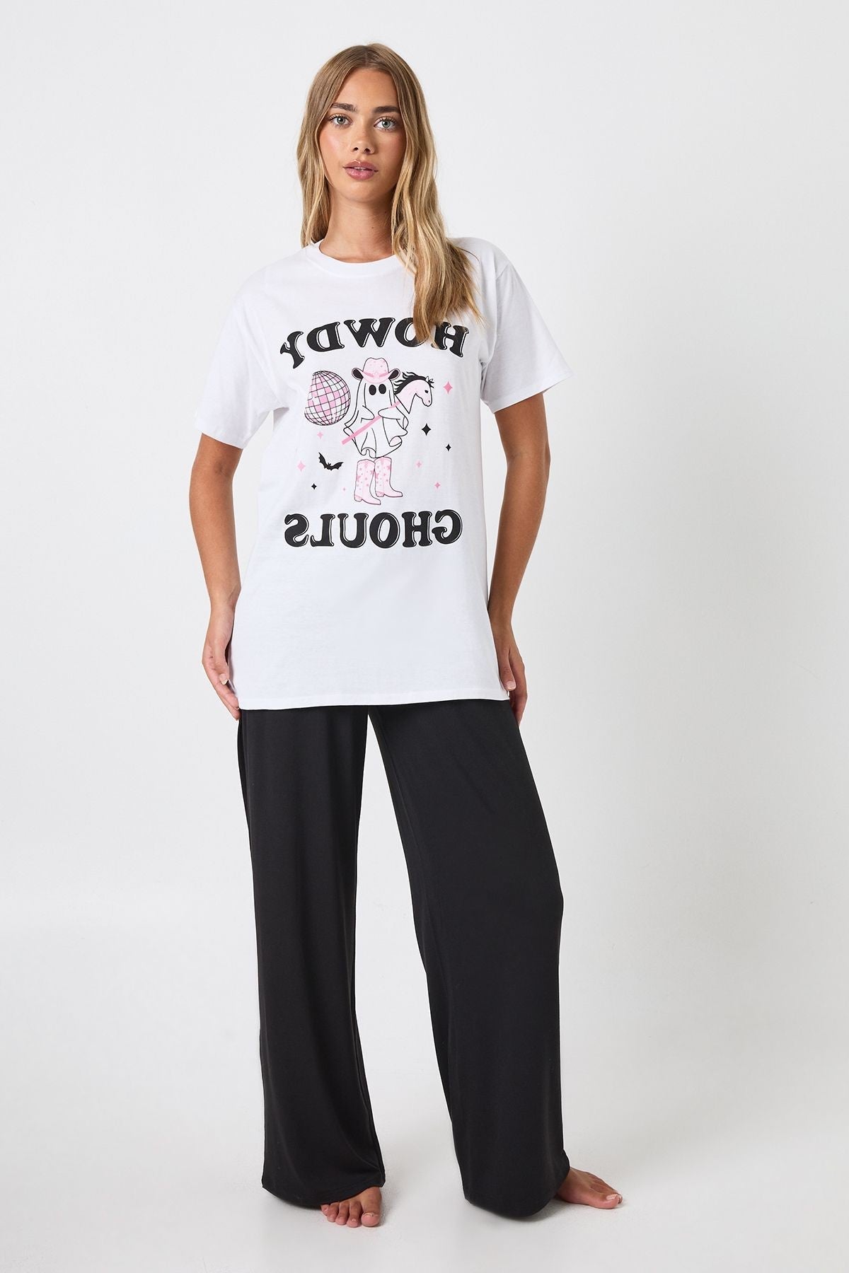 Ingrid-Opal | Women's Ghost Graphic Oversized Loungewear Set