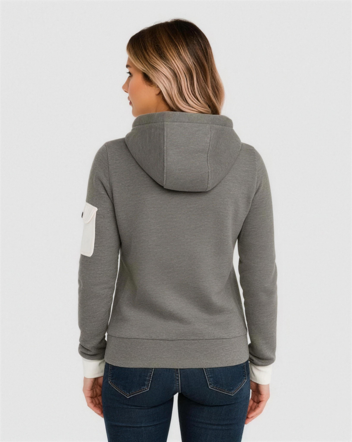 Sabine | Women's Half-Zip Essentials Hoodie with Adjustable Hood
