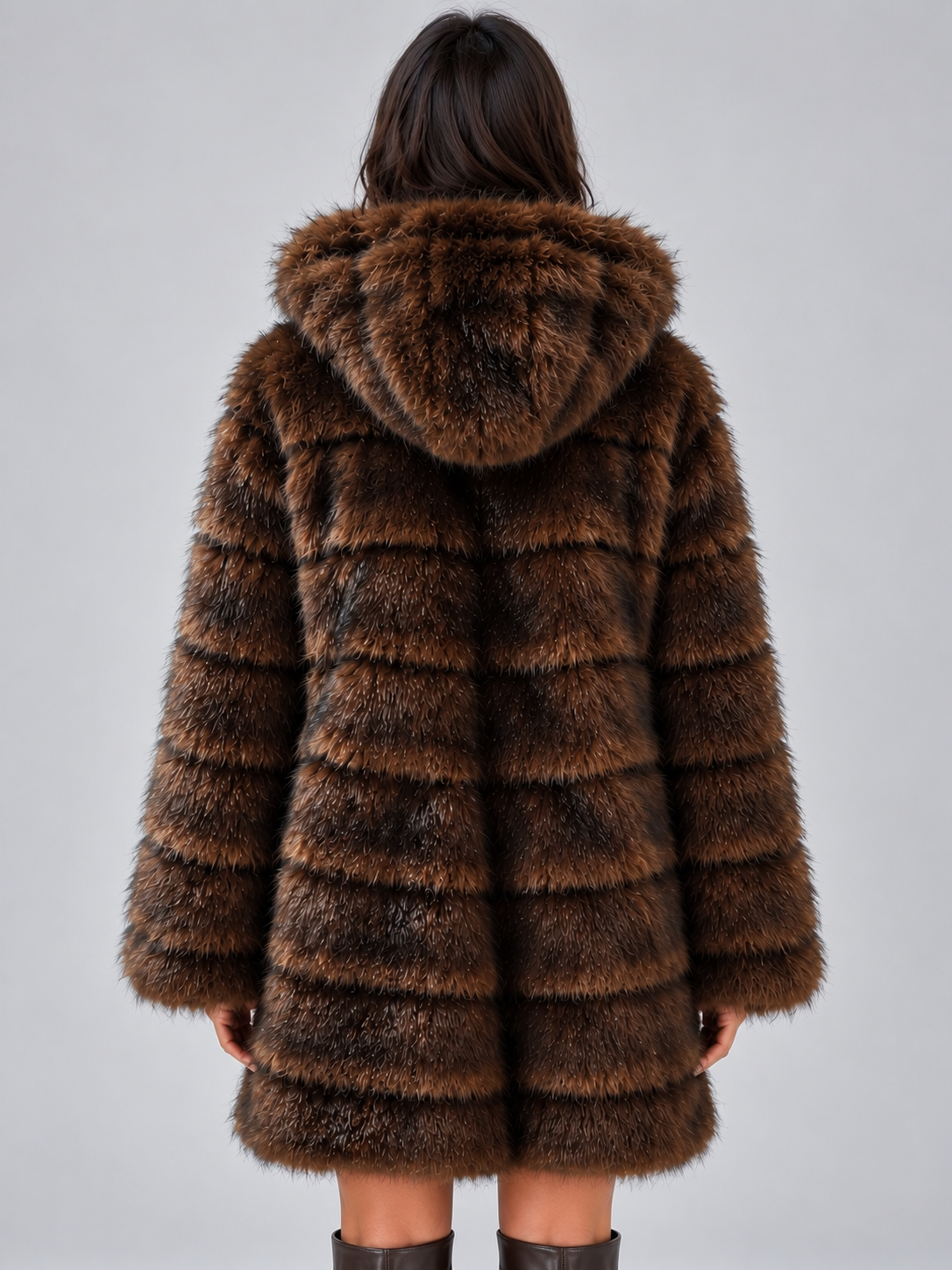 Bernadette | Women's Hooded Faux Fur Coat