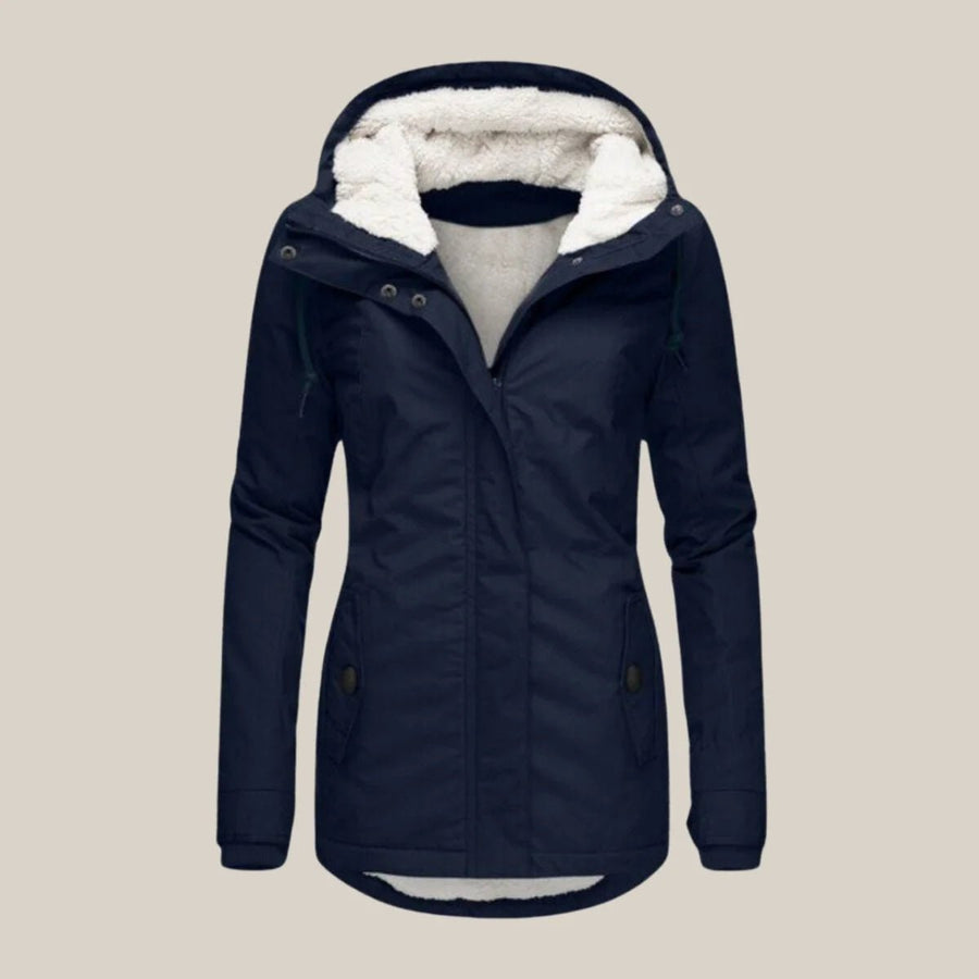 Leonora-Josephine | Women's Hooded Sherpa-Lined Quilted Jacket