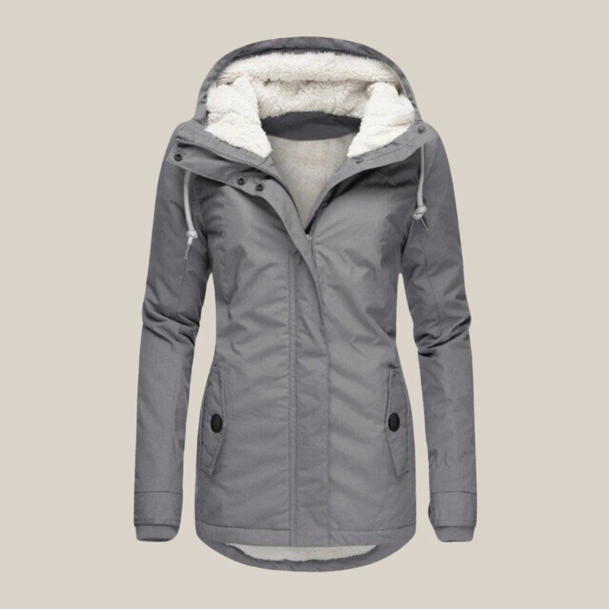 Leonora-Josephine | Women's Hooded Sherpa-Lined Quilted Jacket