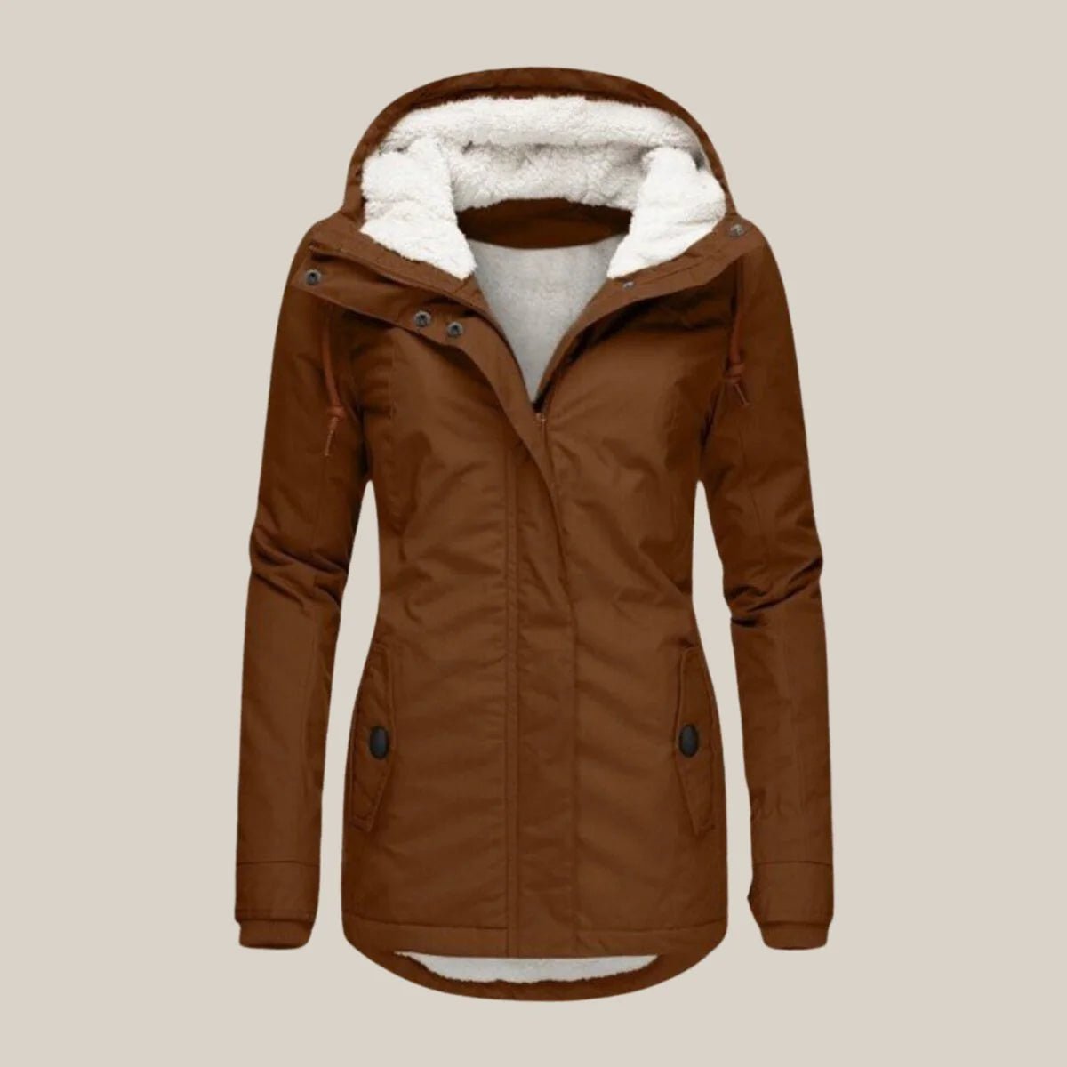 Leonora-Josephine | Women's Hooded Sherpa-Lined Quilted Jacket