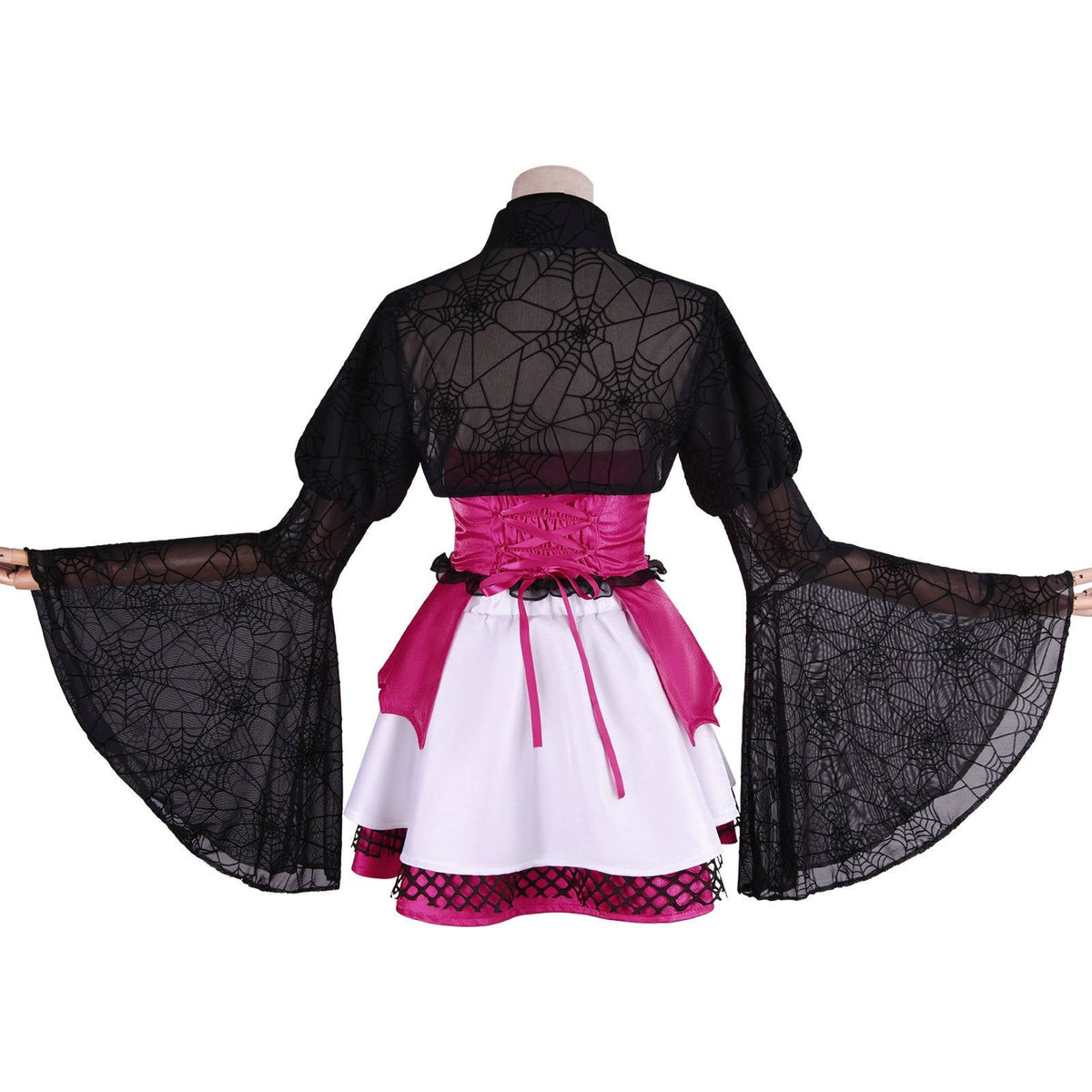 Odette-Opal | Women's Lace Corset Cape Maxi Dress