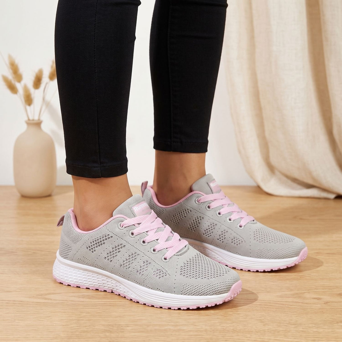 Greta-Frida | Women's Lace-Up Breathable Mesh Sneakers