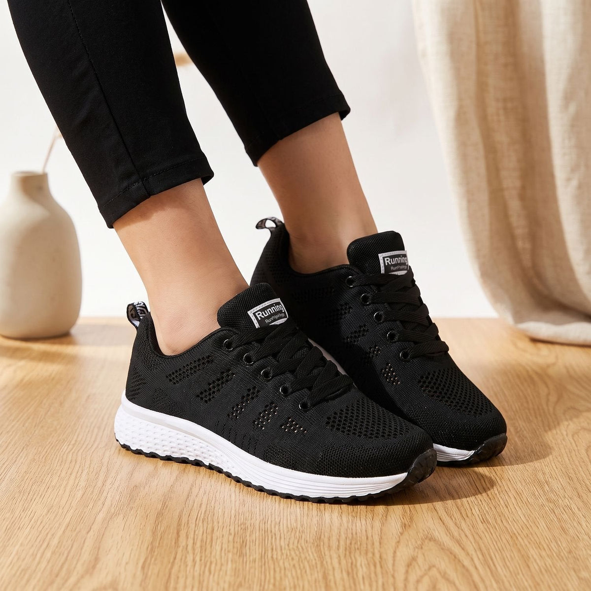 Greta-Frida | Women's Lace-Up Breathable Mesh Sneakers