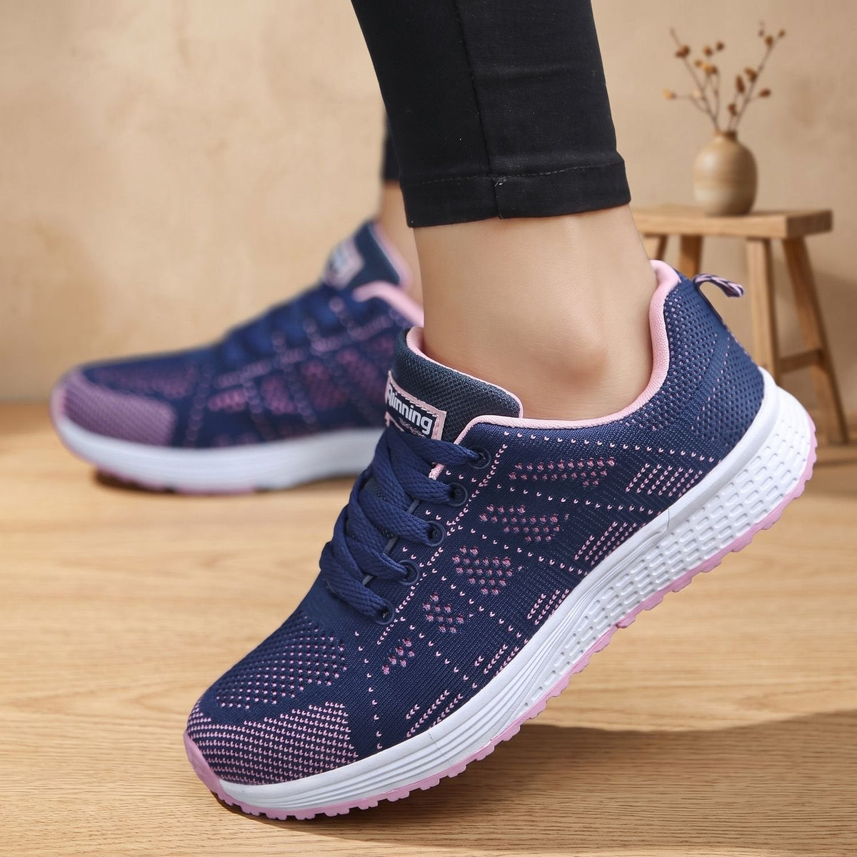 Greta-Frida | Women's Lace-Up Breathable Mesh Sneakers