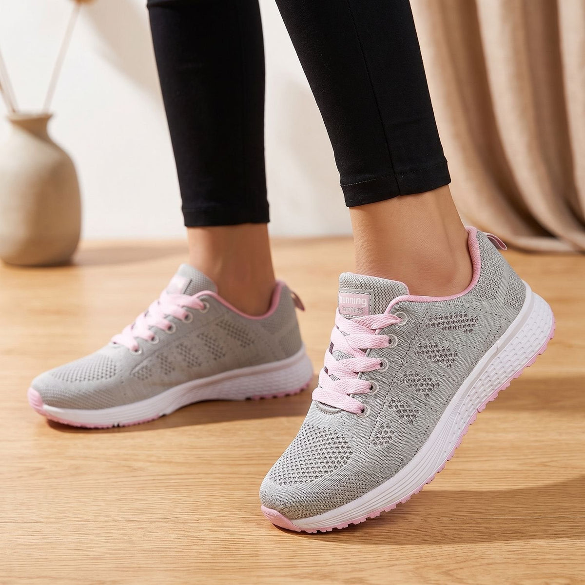 Greta-Frida | Women's Lace-Up Breathable Mesh Sneakers