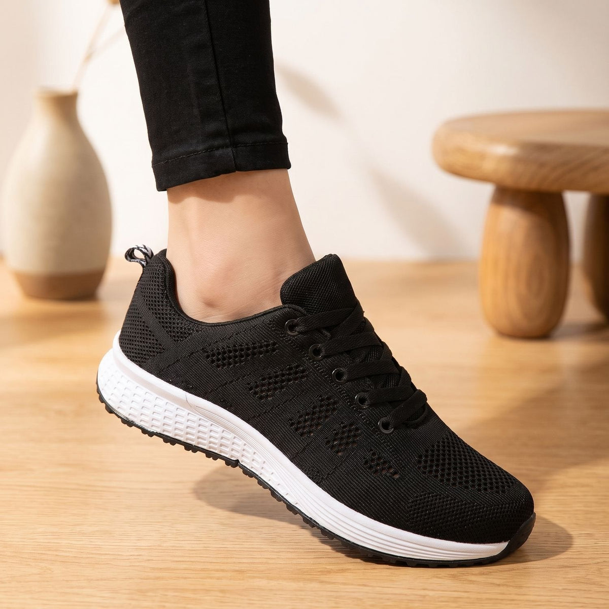Greta-Frida | Women's Lace-Up Breathable Mesh Sneakers