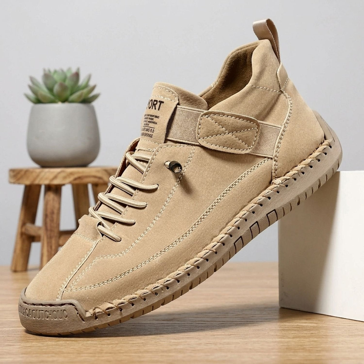 Eugenia-Ruth | Women's Lace-Up High-Top Cushioned Sneakers