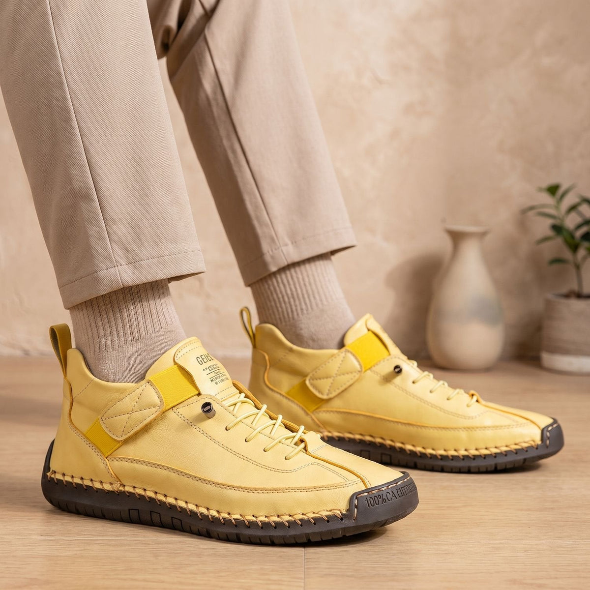 Eugenia-Ruth | Women's Lace-Up High-Top Cushioned Sneakers