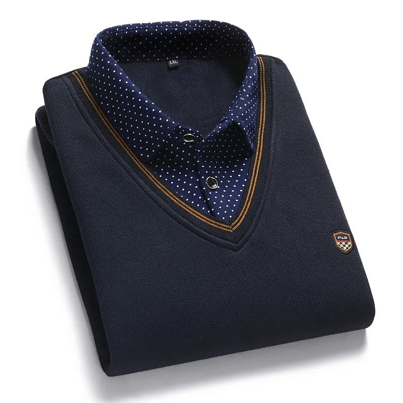 Katharine | Women's Layered Mock-Collar Sweater