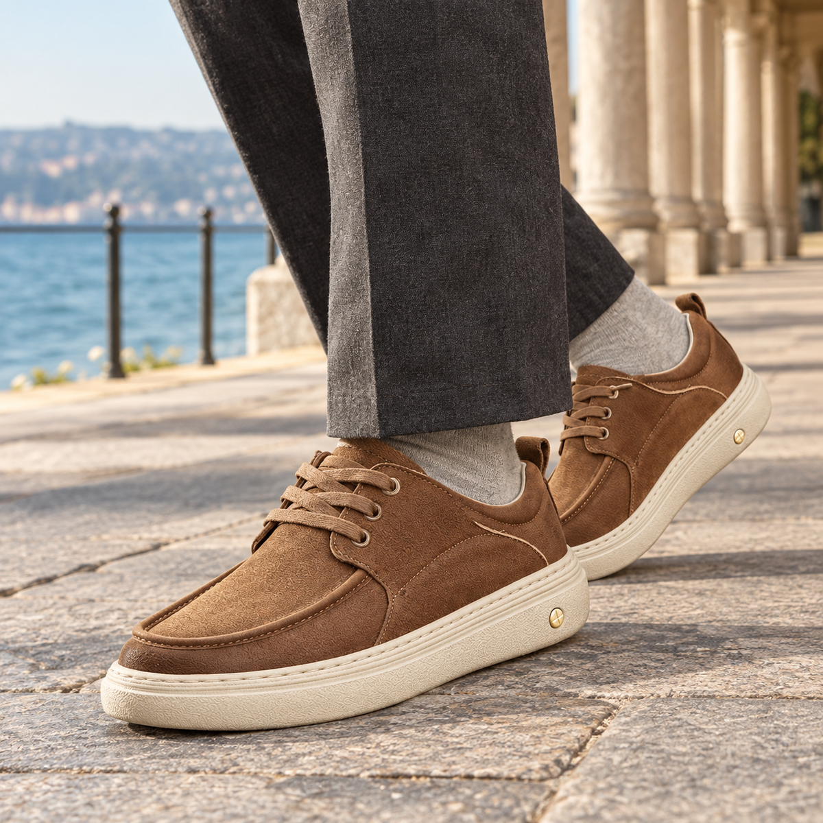 Regina-Isabelle | Women's Leather-Look Derby Shoes