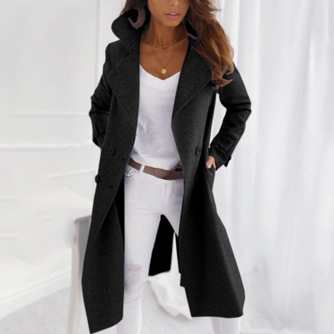 Irene-Penelope | Women's Longline Double-Breasted Trench Coat