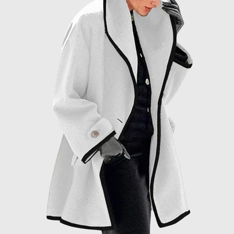 Eleanor-Lavinia | Women's Longline Tailored Coat with Shawl Collar