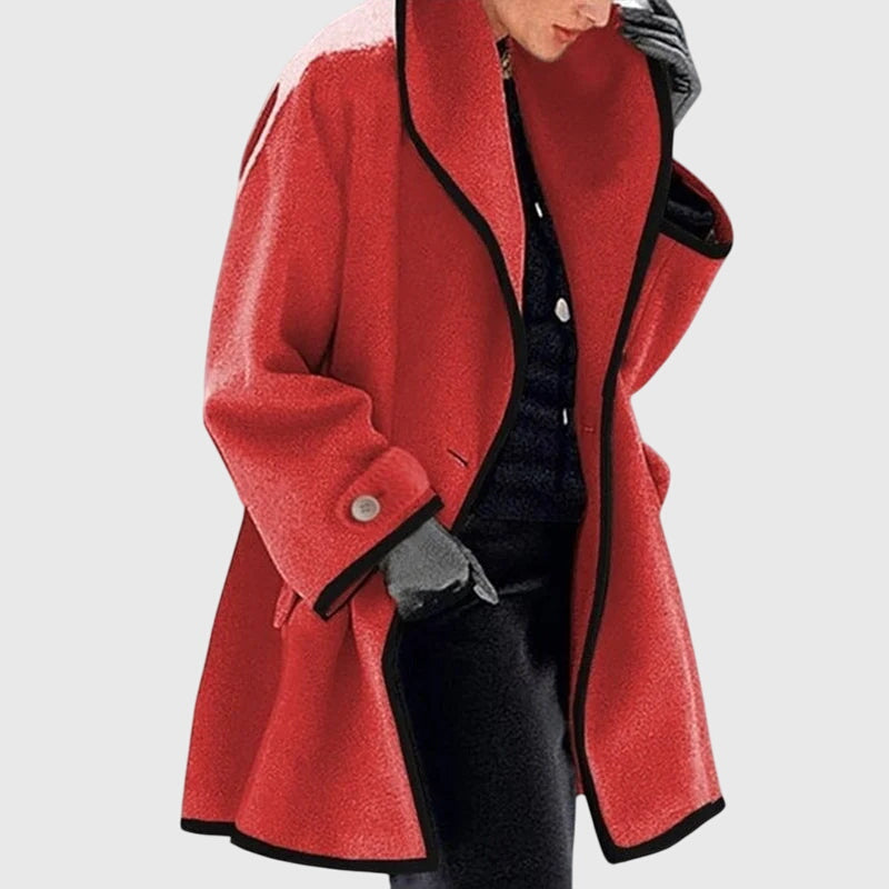 Eleanor-Lavinia | Women's Longline Tailored Coat with Shawl Collar