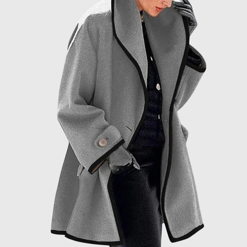 Eleanor-Lavinia | Women's Longline Tailored Coat with Shawl Collar