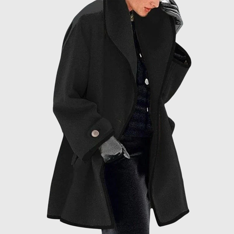 Eleanor-Lavinia | Women's Longline Tailored Coat with Shawl Collar