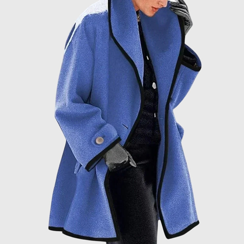 Eleanor-Lavinia | Women's Longline Tailored Coat with Shawl Collar