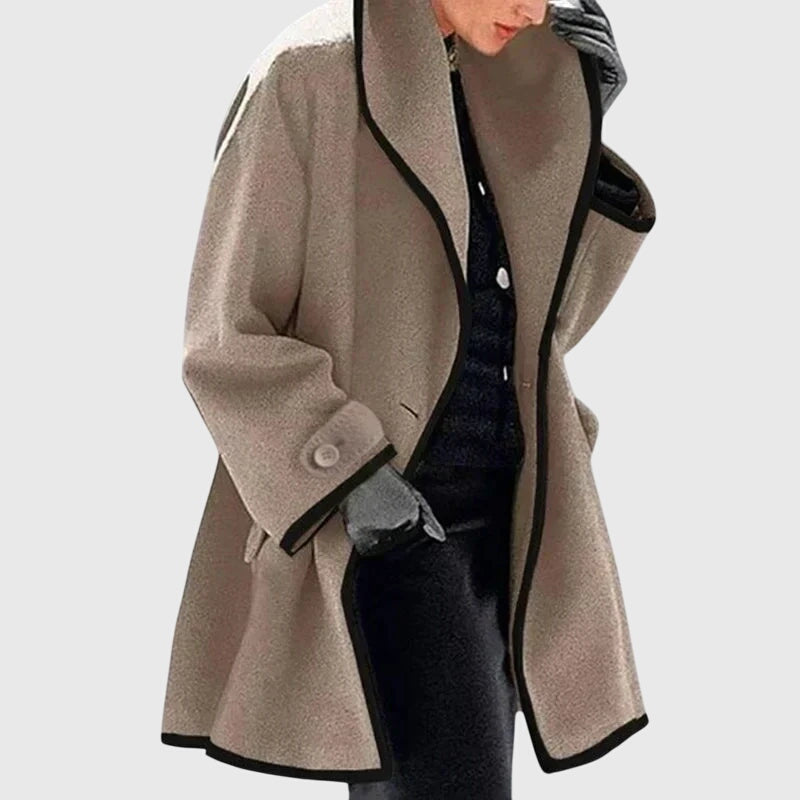 Eleanor-Lavinia | Women's Longline Tailored Coat with Shawl Collar