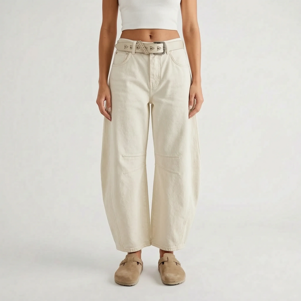 Wilhelmina-Rhea | Women's Low-Rise Baggy Barrel Jeans