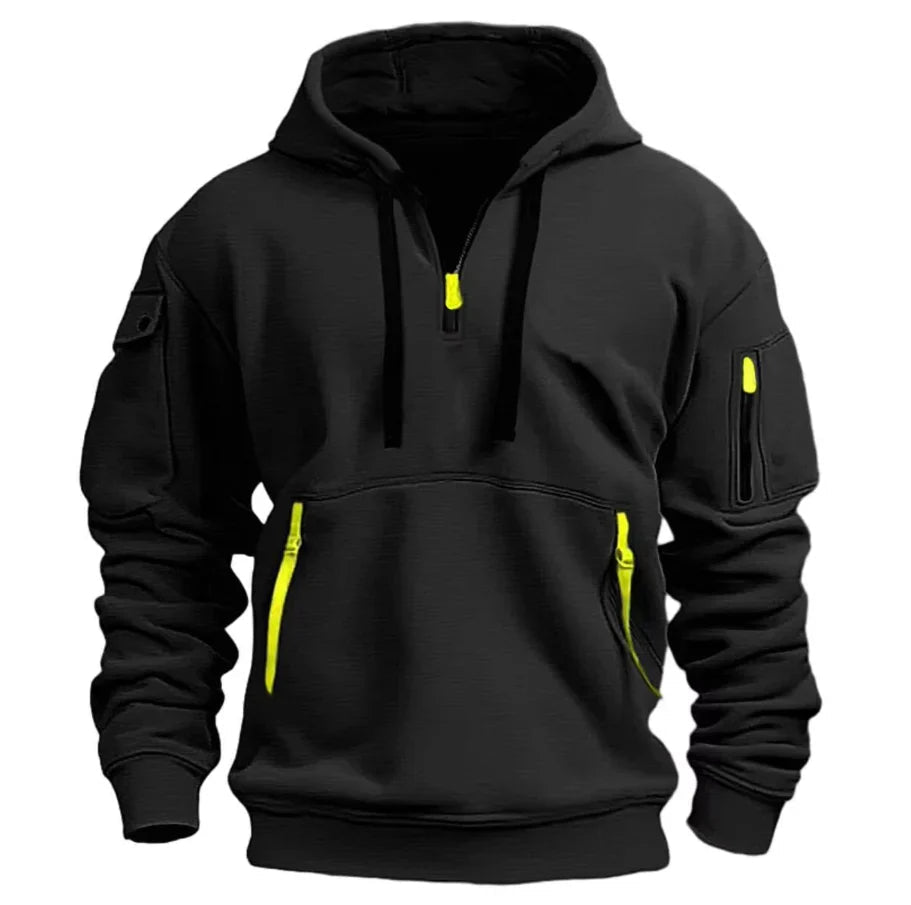 Selma-Rosemary | Women's Oversized Essentials Hoodie with Sleeve Pocket