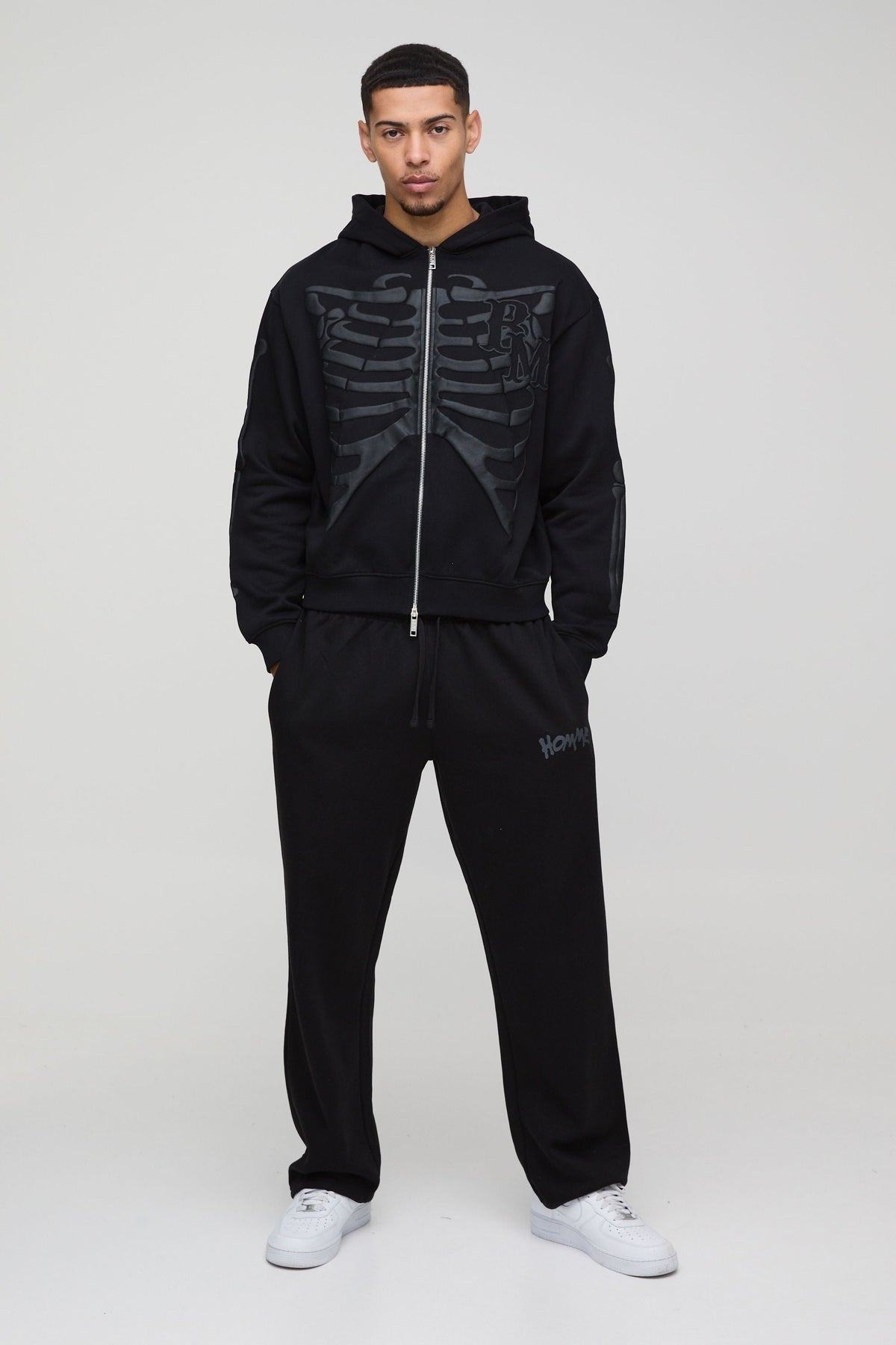 Constance-Birgit | Women's Oversized Puff-Print Zip Hoodie