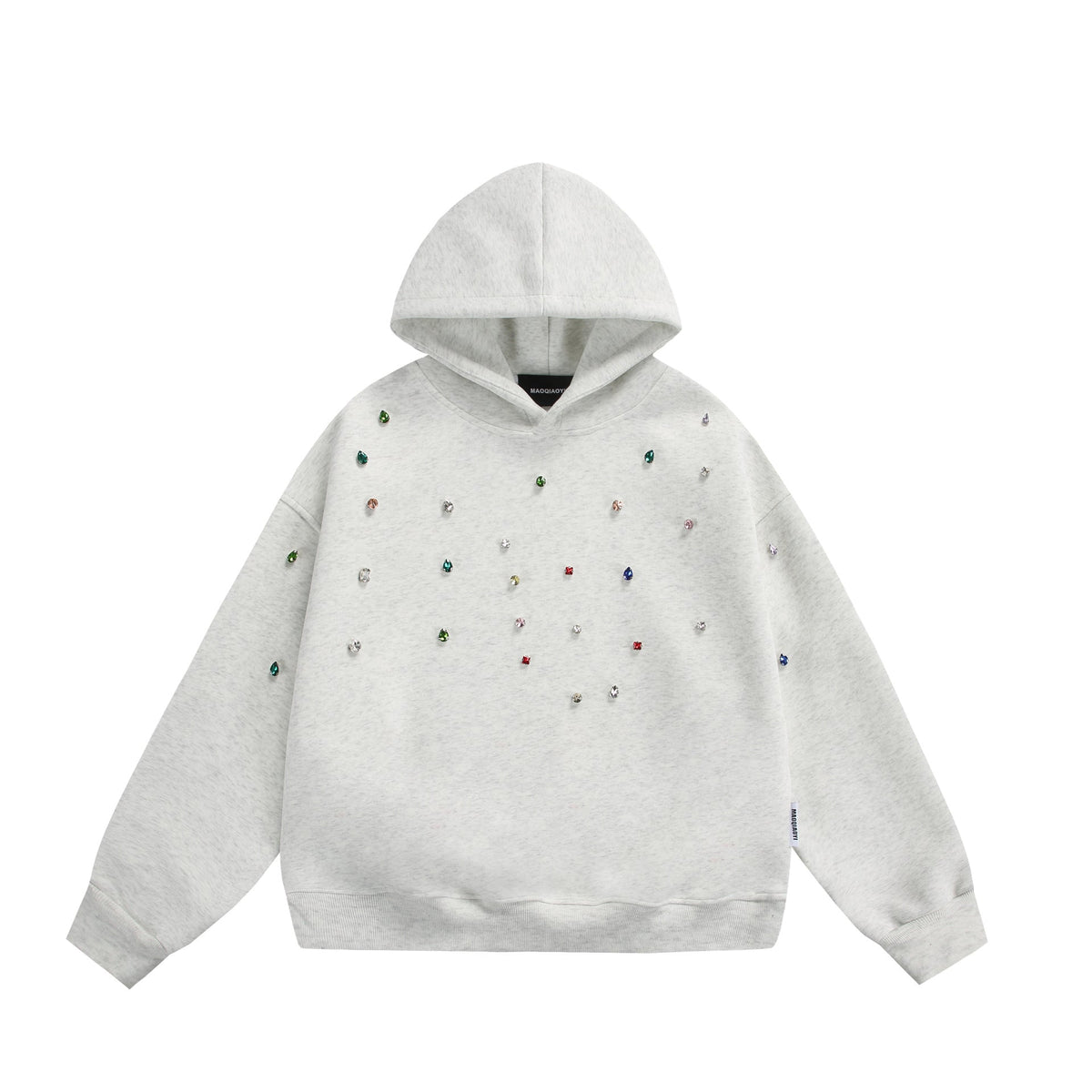 Aurelia-Harriet | Women's Oversized Rhinestone Hoodie