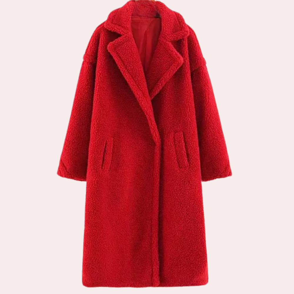 Rhea-Lucille | Women's Oversized Teddy Fleece Hooded Jacket