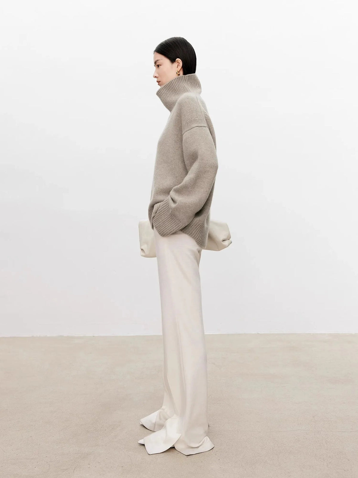 Birgit-Martha | Women's Oversized Turtleneck Cashmere Pullover