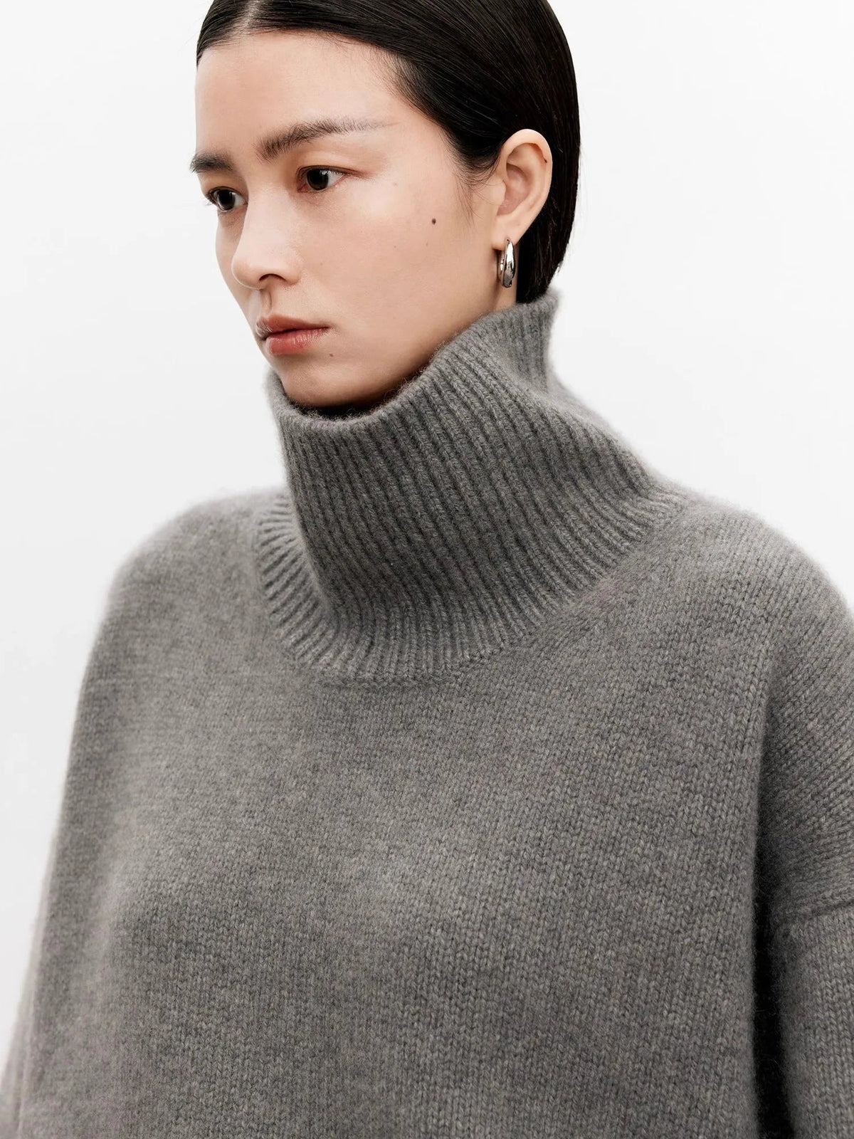 Birgit-Martha | Women's Oversized Turtleneck Cashmere Pullover