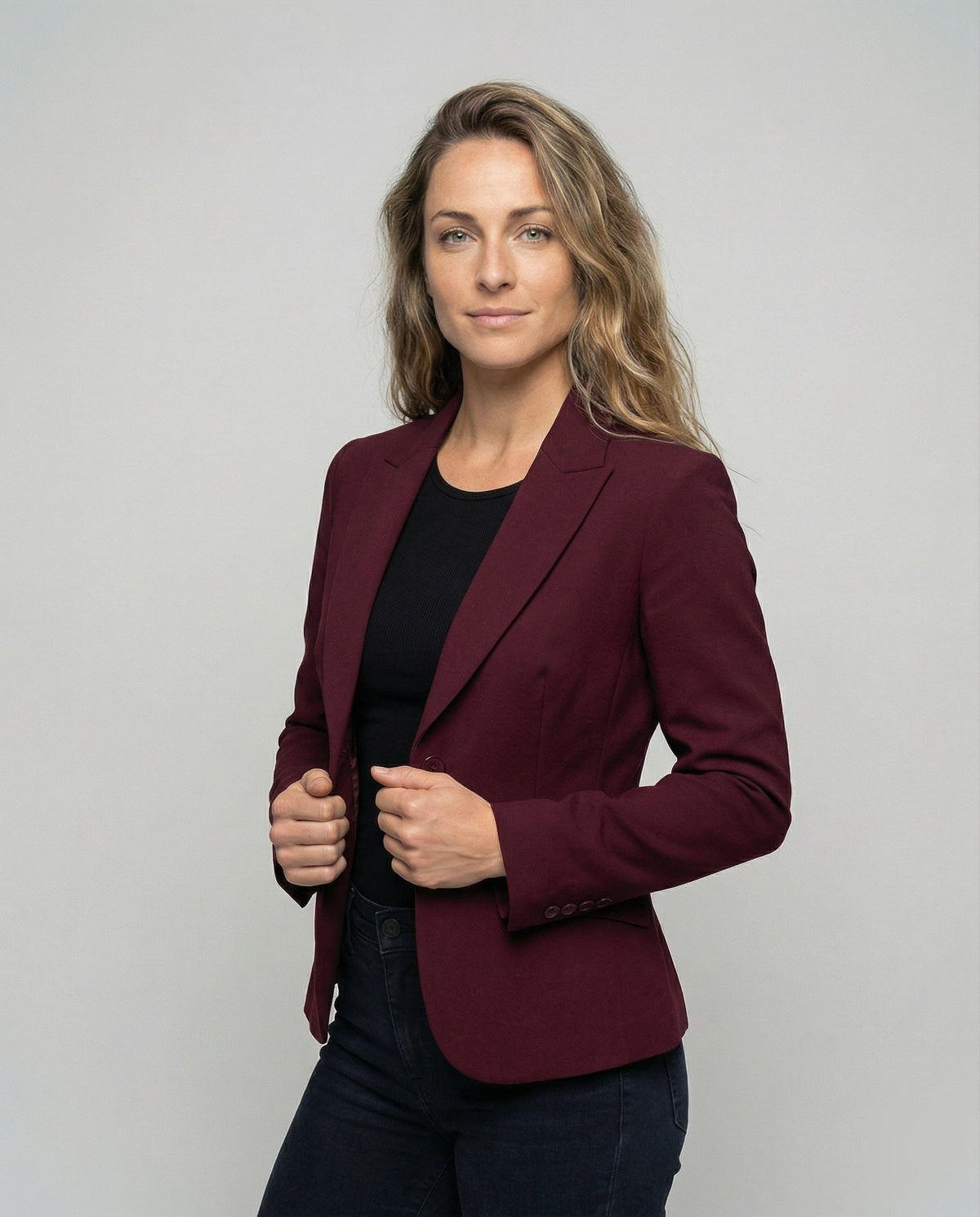 Phyllis | Women's Peplum Two-Button Business Blazer