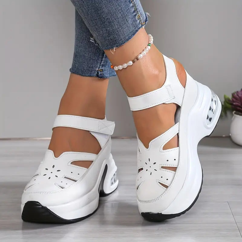 Tamara-Colette | Women's Platform Mary Jane Shoes with Ankle Strap