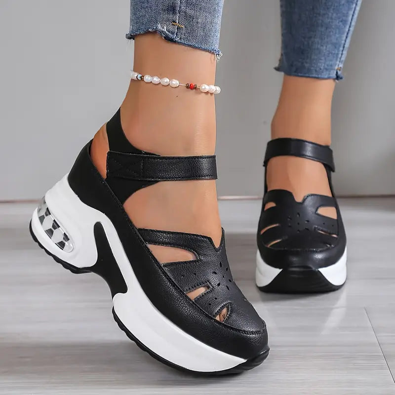 Tamara-Colette | Women's Platform Mary Jane Shoes with Ankle Strap
