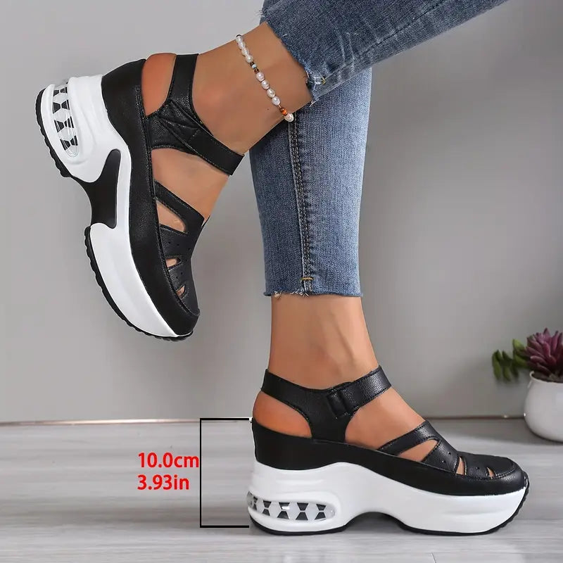 Tamara-Colette | Women's Platform Mary Jane Shoes with Ankle Strap