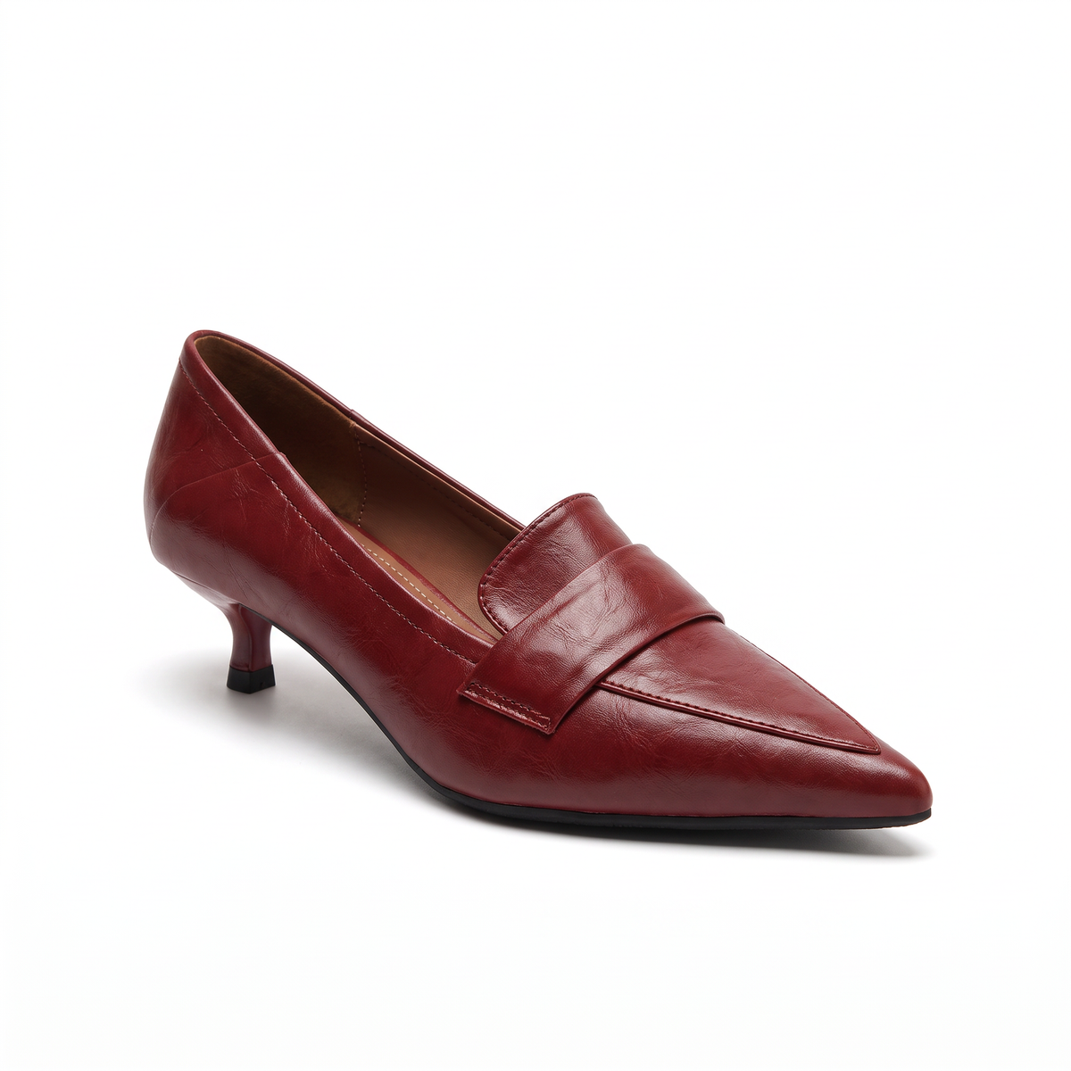 Georgia-Camilla | Women's Pointed-Toe Kitten Heel Pumps