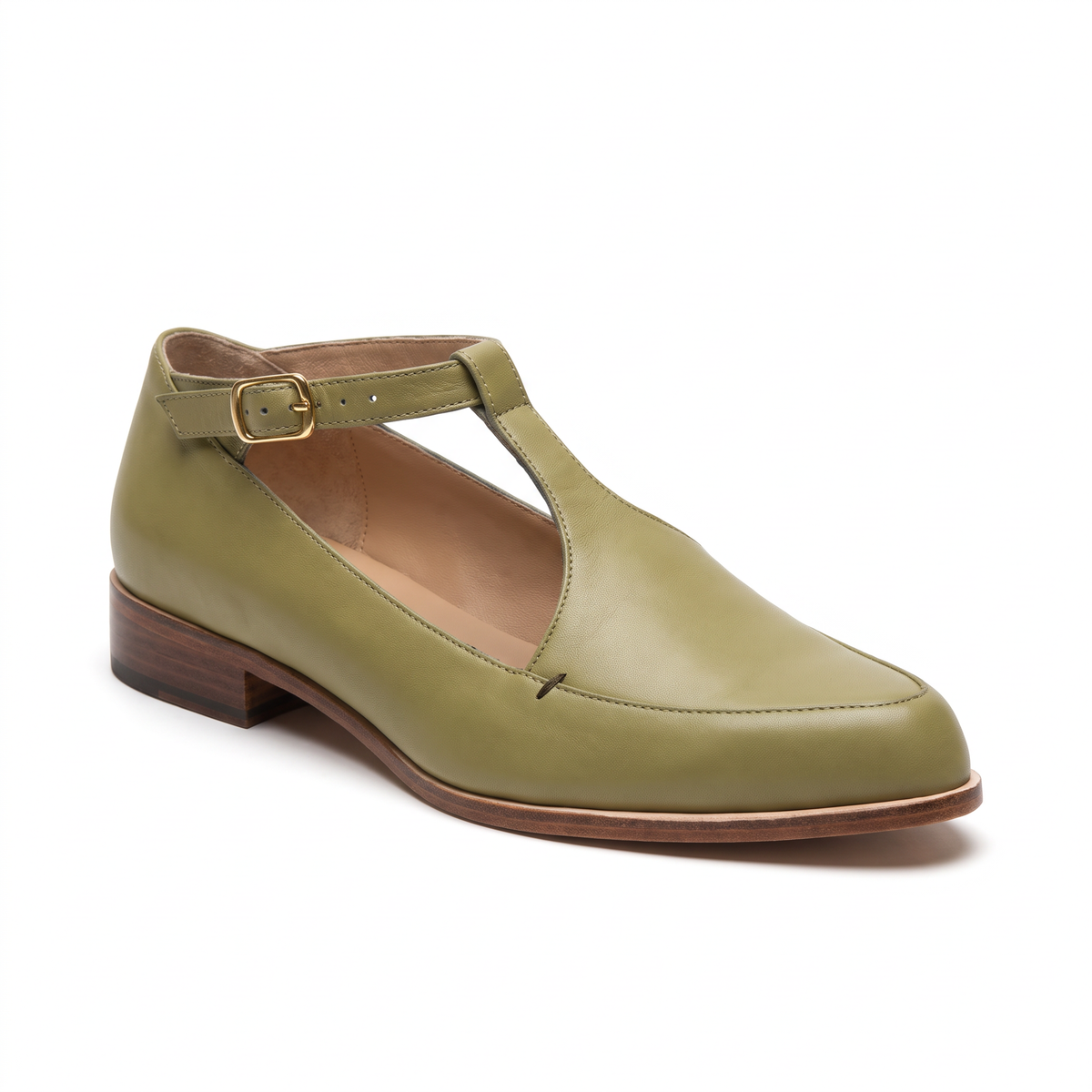 Leonora-Ivy | Women's Pointed-Toe T-Bar Heeled Sandals