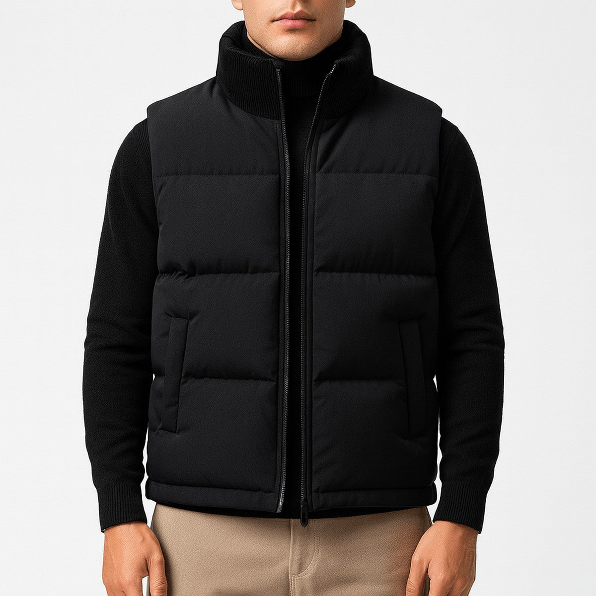 Estelle-Nella | Women's Quilted High-Neck Puffer Vest