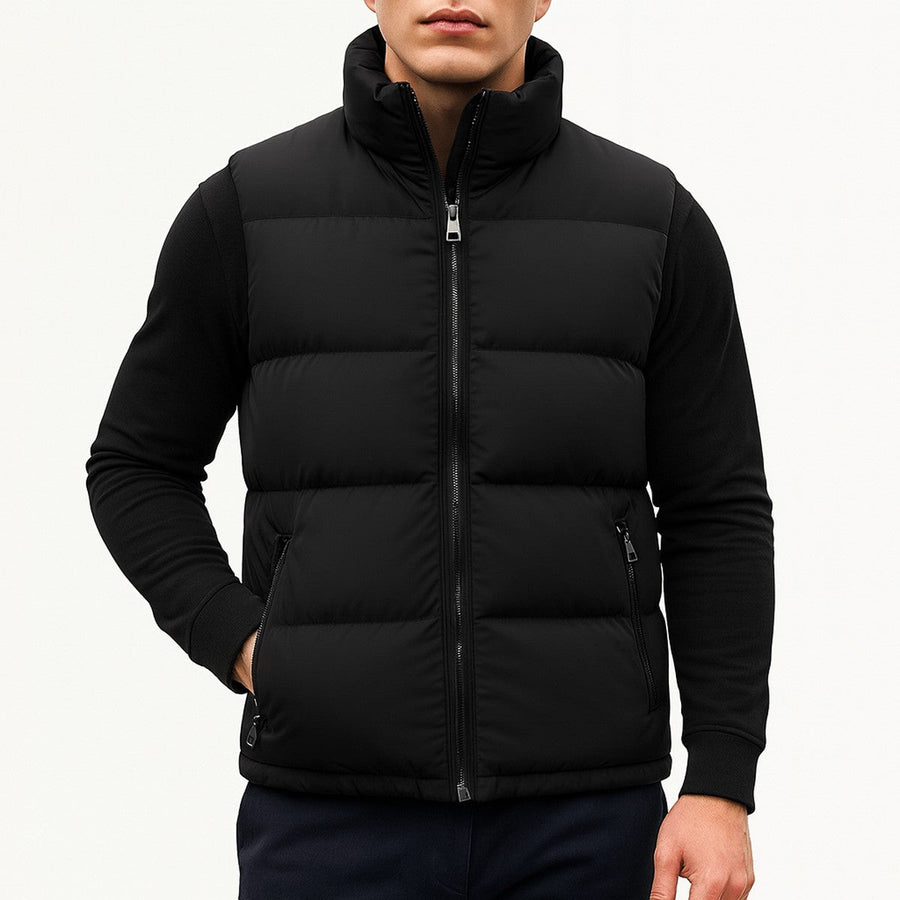 Matilda | Women's Quilted Puffer Vest with Stand Collar