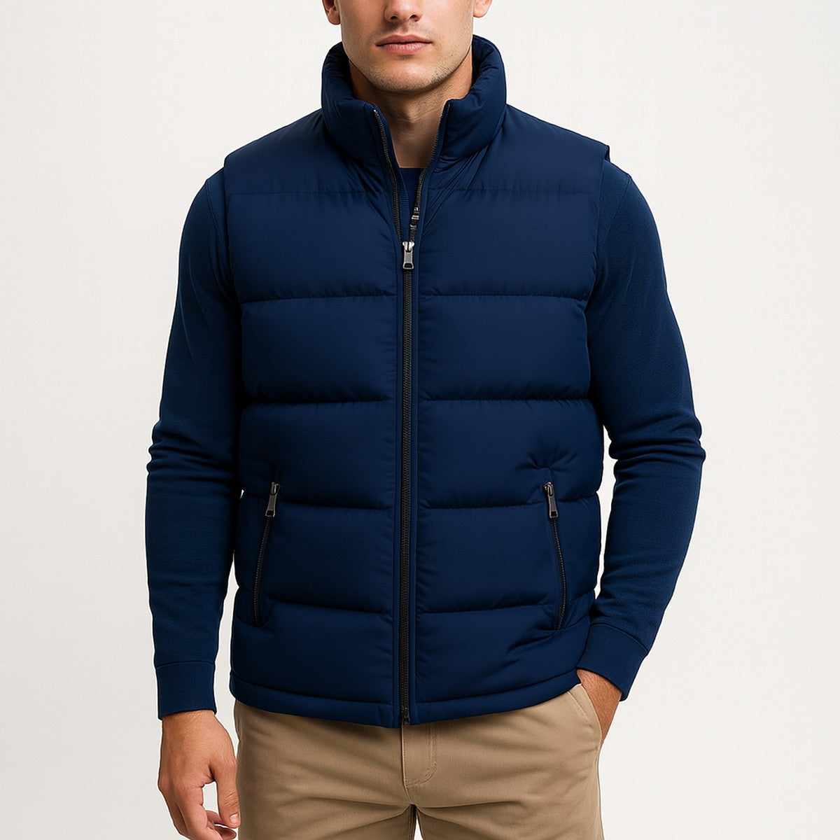 Matilda | Women's Quilted Puffer Vest with Stand Collar