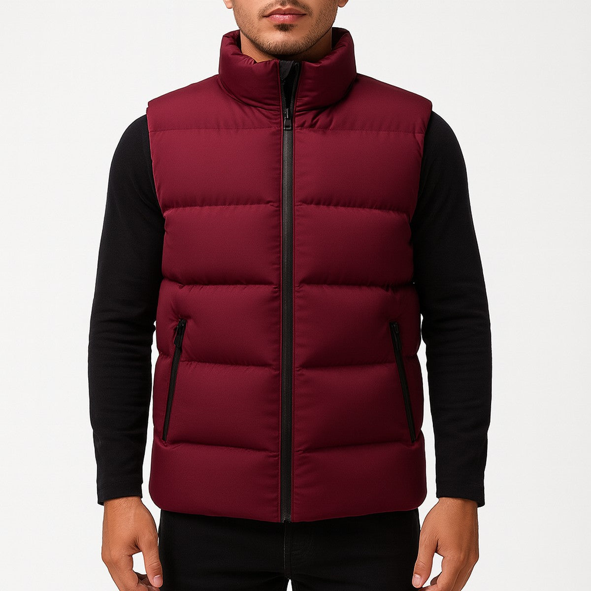 Matilda | Women's Quilted Puffer Vest with Stand Collar