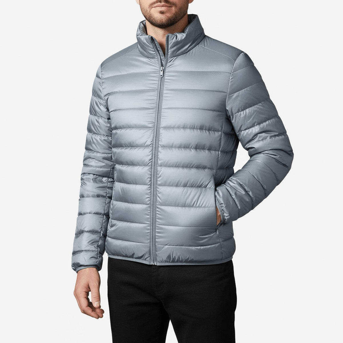 Eugenia-Ramona | Women's Quilted Stand-Collar Puffer Jacket