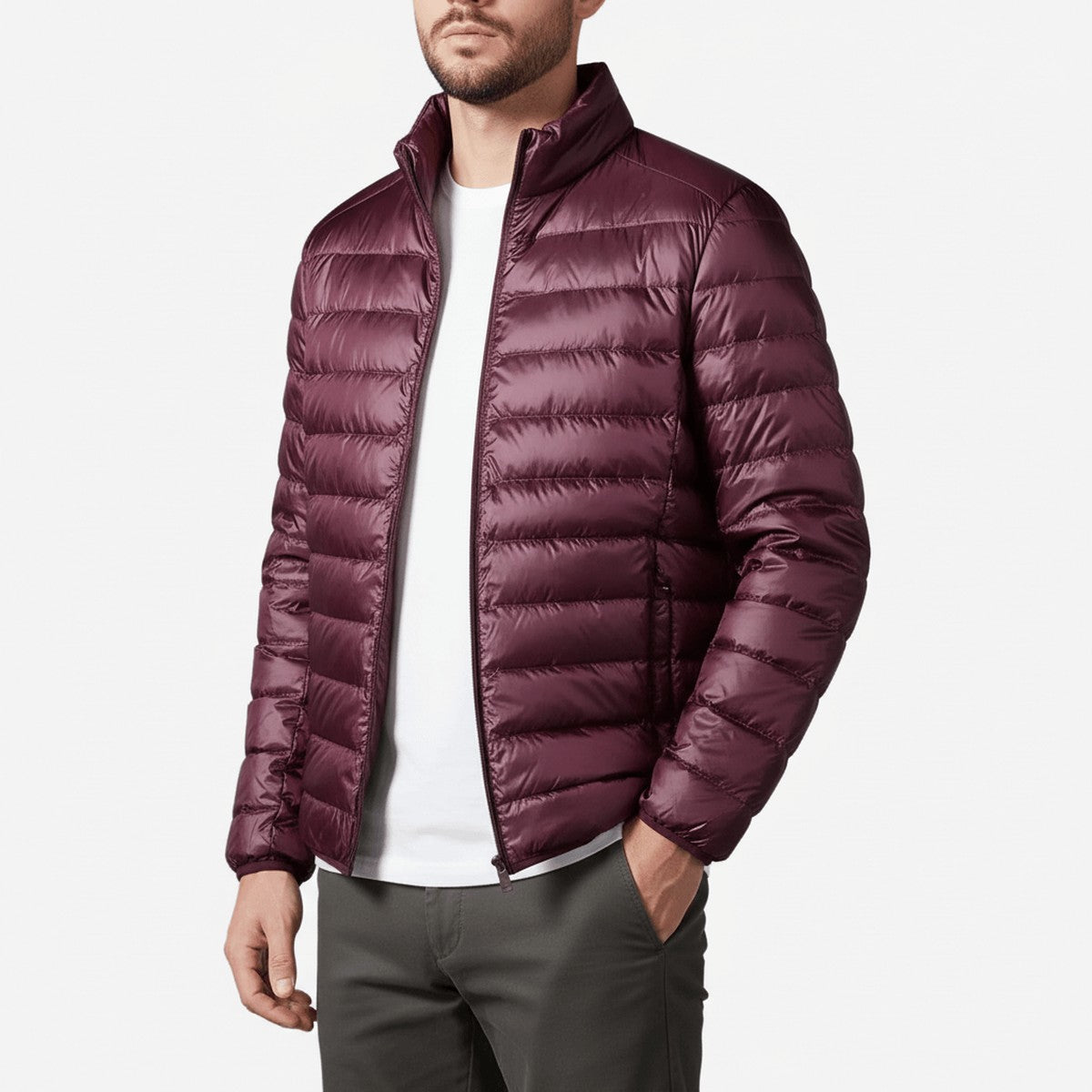 Eugenia-Ramona | Women's Quilted Stand-Collar Puffer Jacket