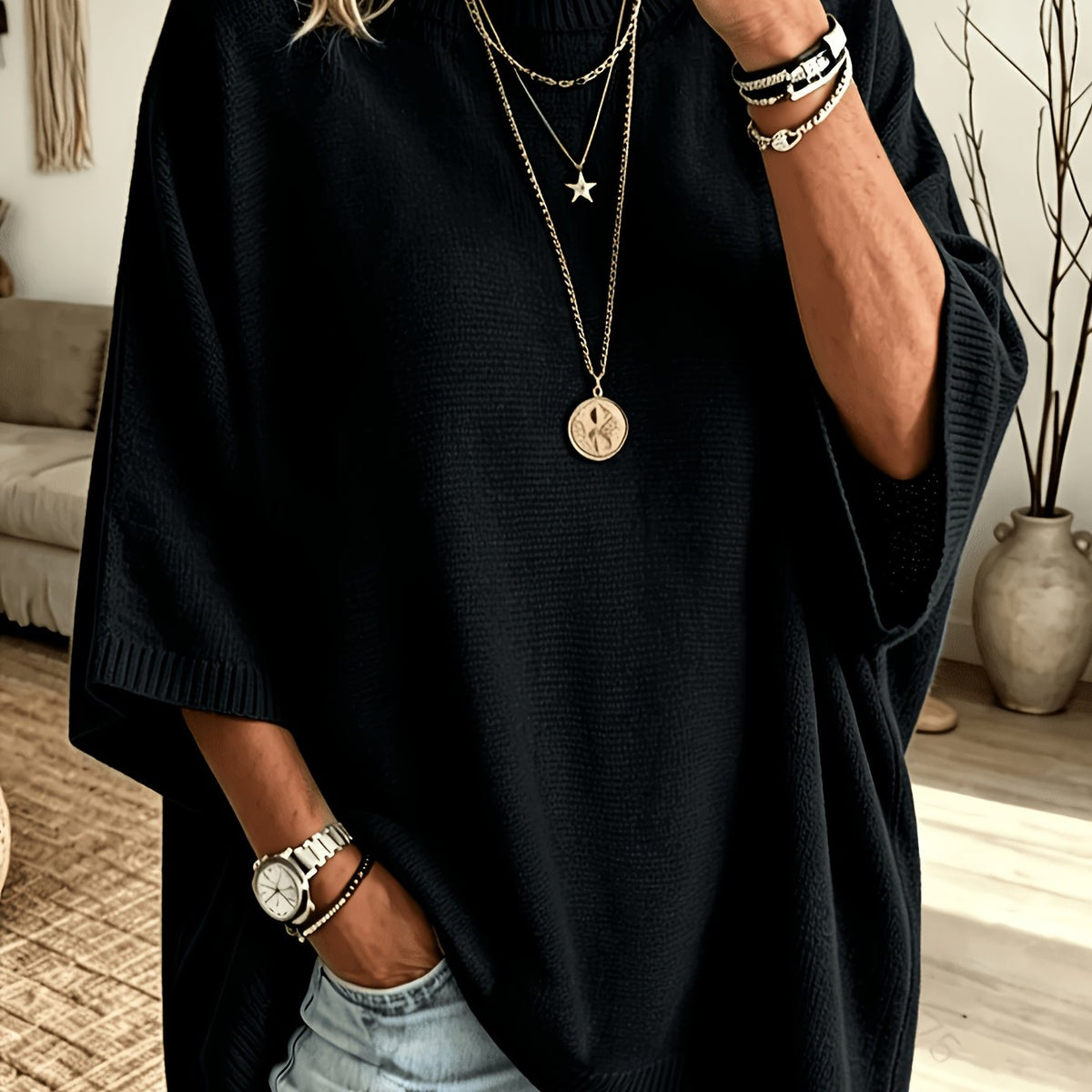 Dorothea | Women's Relaxed Batwing Knit Jumper