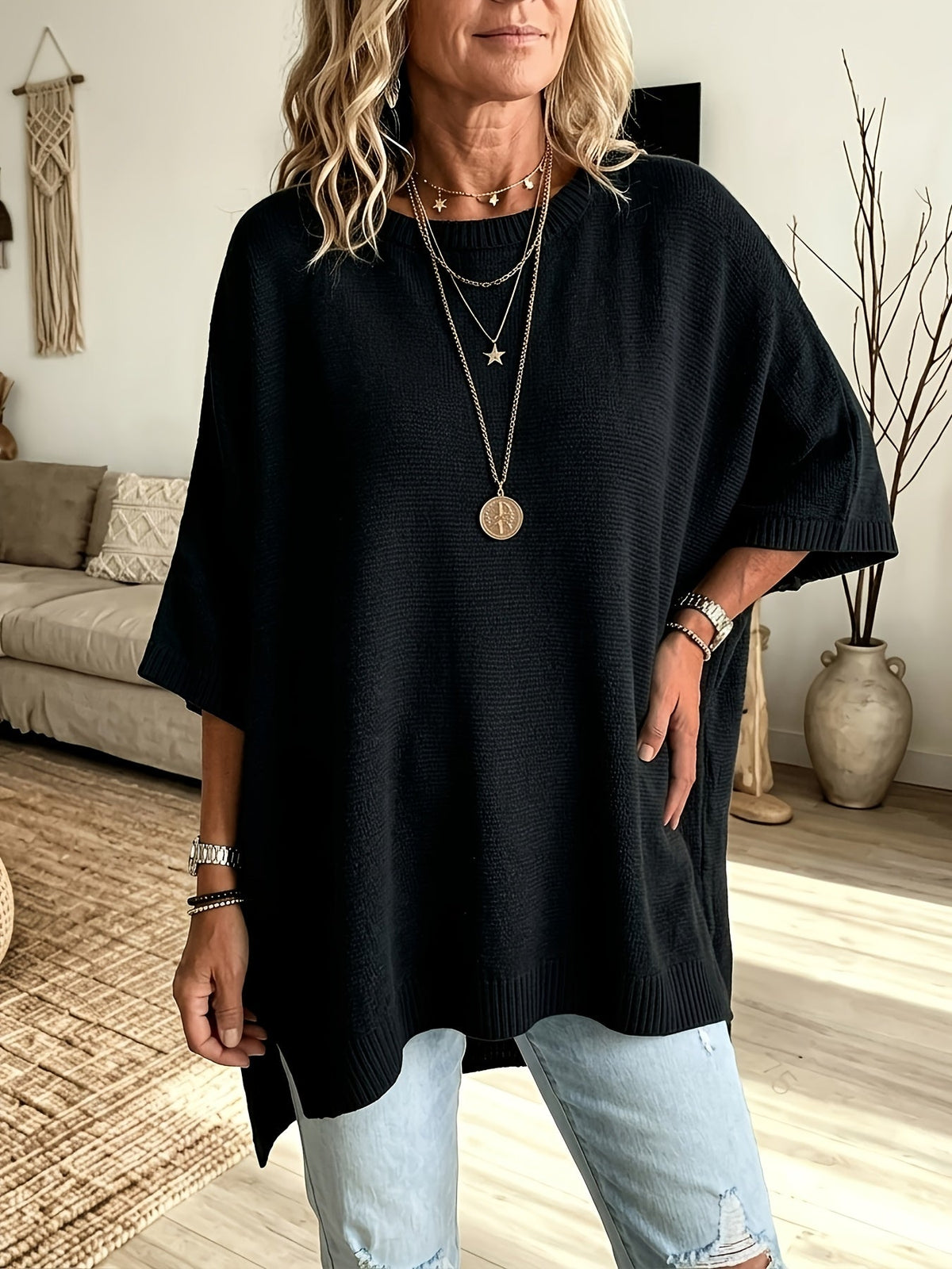 Dorothea | Women's Relaxed Batwing Knit Jumper