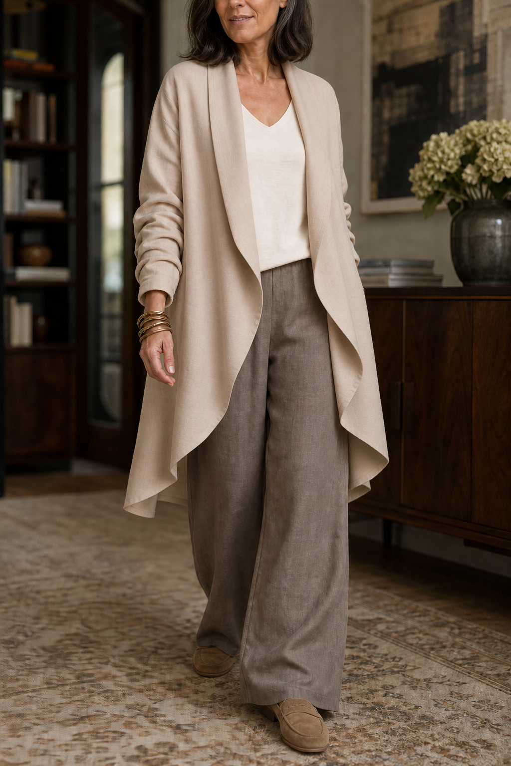 Ruth | Women's Relaxed Wide-Leg Three-Piece Blazer Set