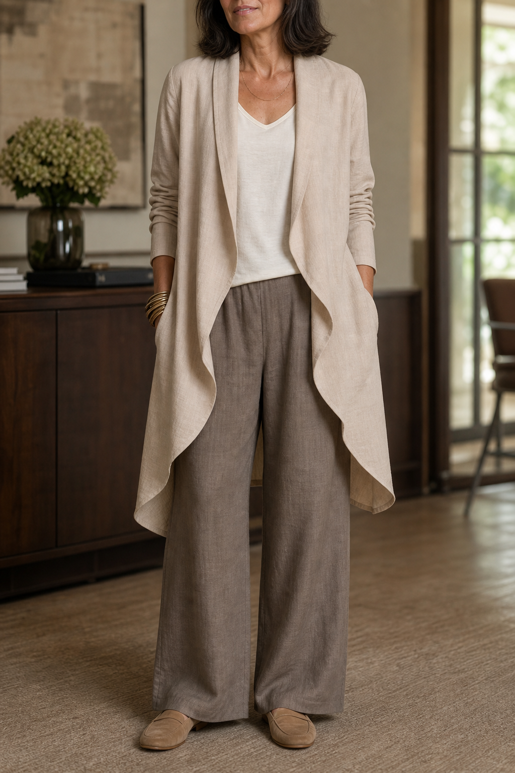 Ruth | Women's Relaxed Wide-Leg Three-Piece Blazer Set