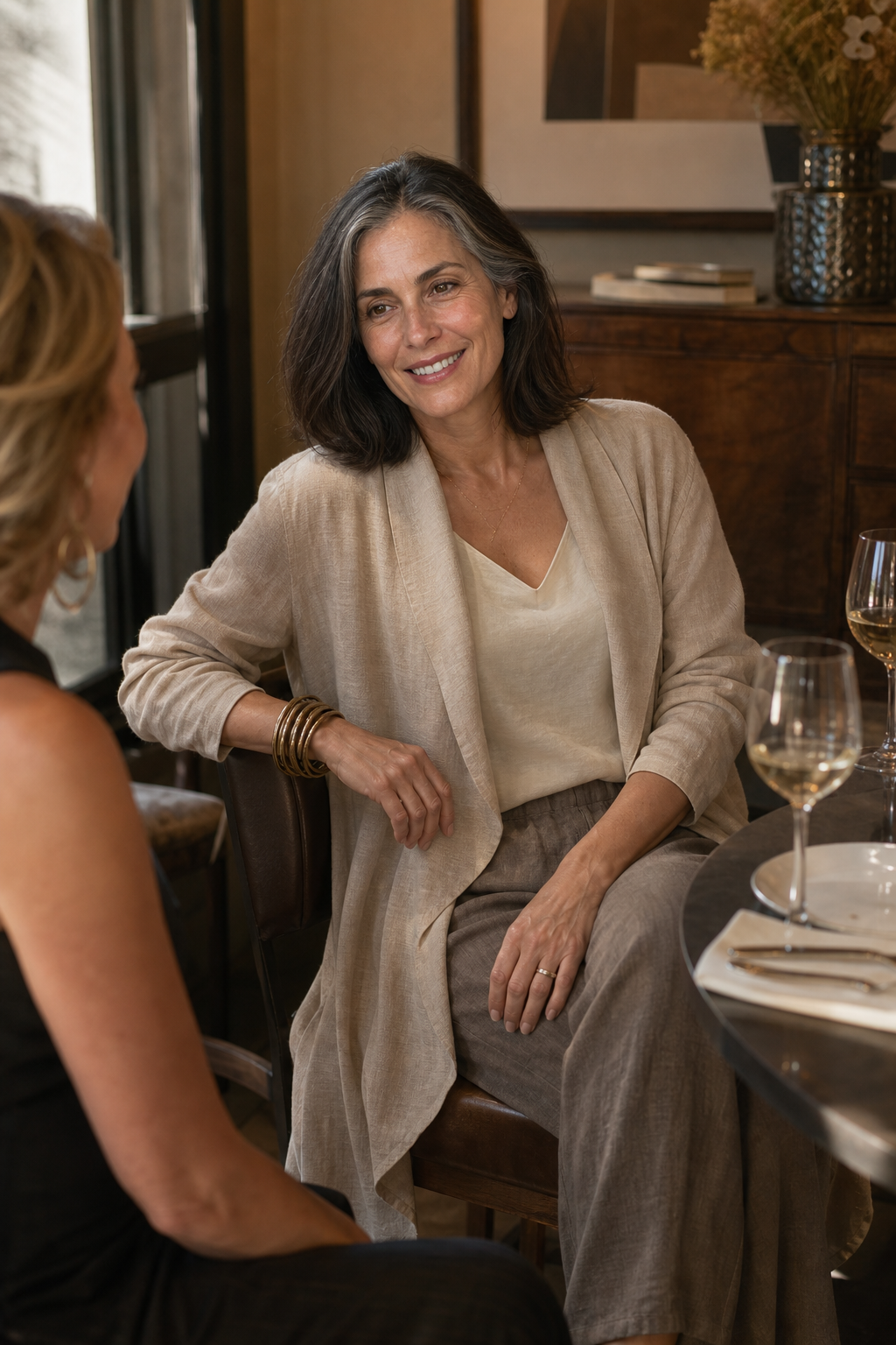 Ruth | Women's Relaxed Wide-Leg Three-Piece Blazer Set