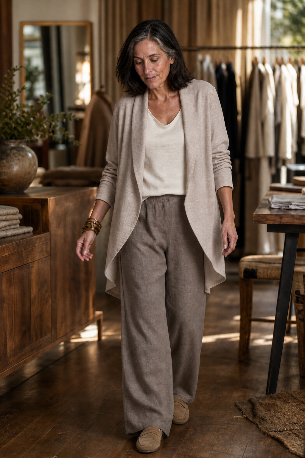 Ruth | Women's Relaxed Wide-Leg Three-Piece Blazer Set